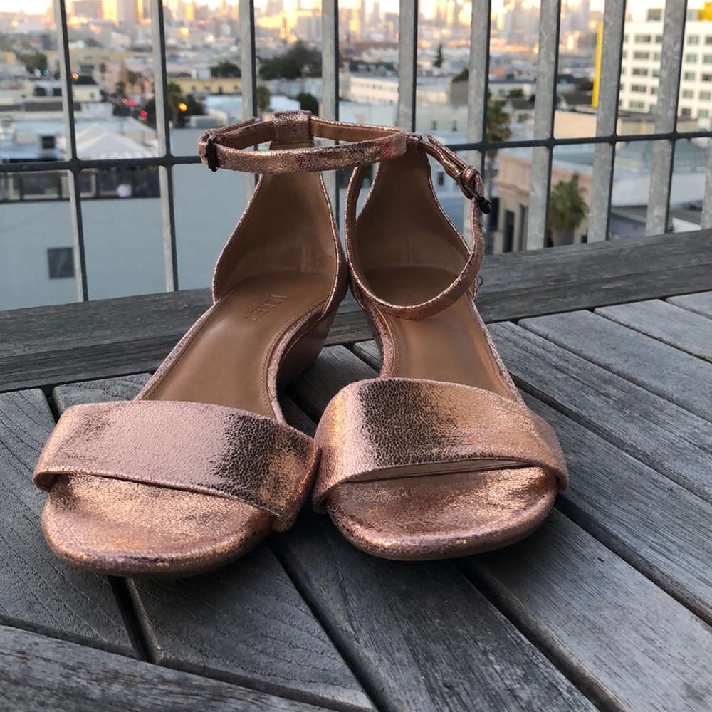 Metallic J.Crew sandals
